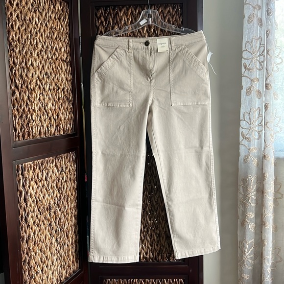 NWT Papaya crop stretch pants soft and comfy - Picture 1 of 8